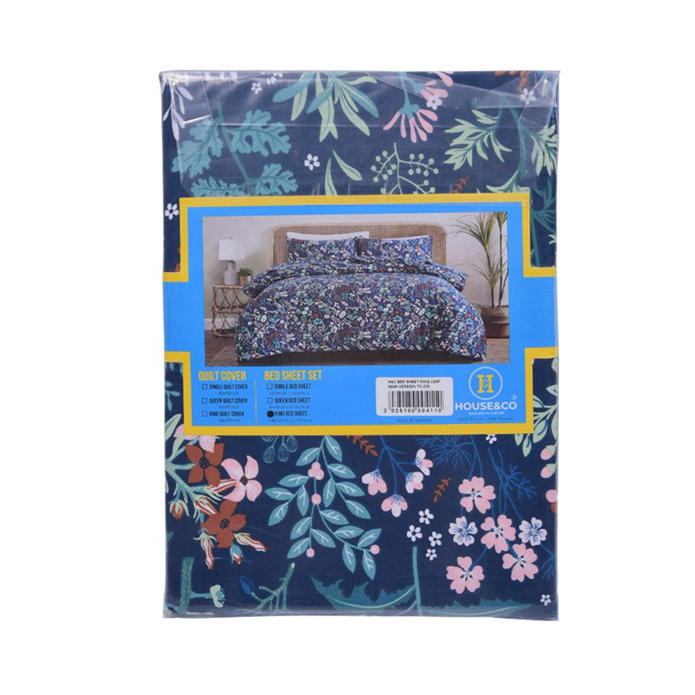 House & Co BED SHEET KINGLEAF MAIN VERSION TC-250
