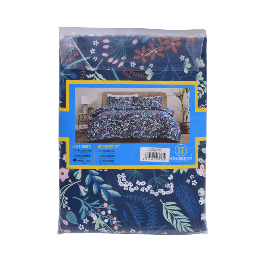 House & Co QUILT COVER KINGLEAF TC-250