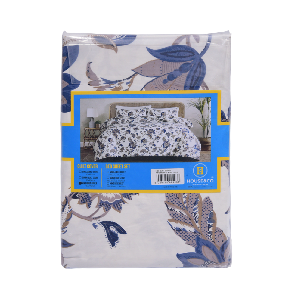 House & Co QUILT COVER KINGMEDICAL PLUS TC-250