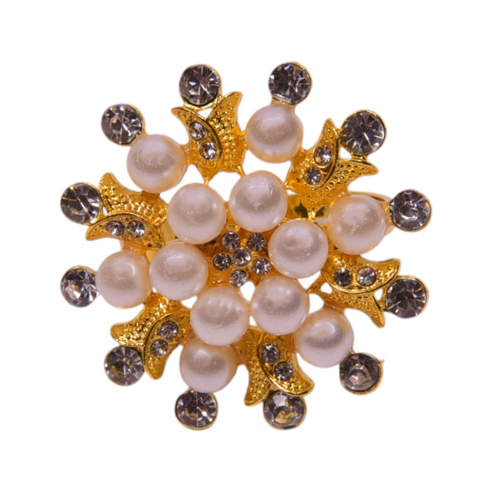 NAPKIN RING IR GOLDEN 12