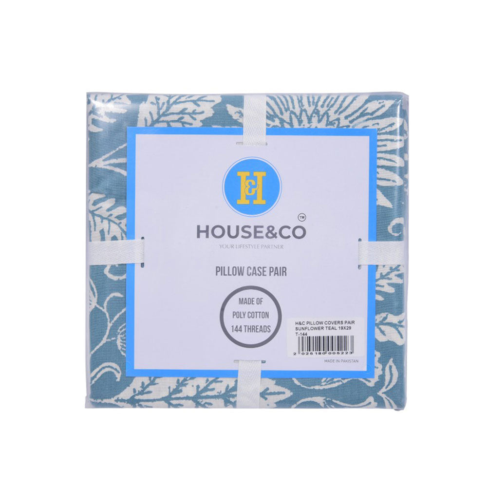 House & Co PILLOW COVERS PAIR NOSHA 19X29 T-144