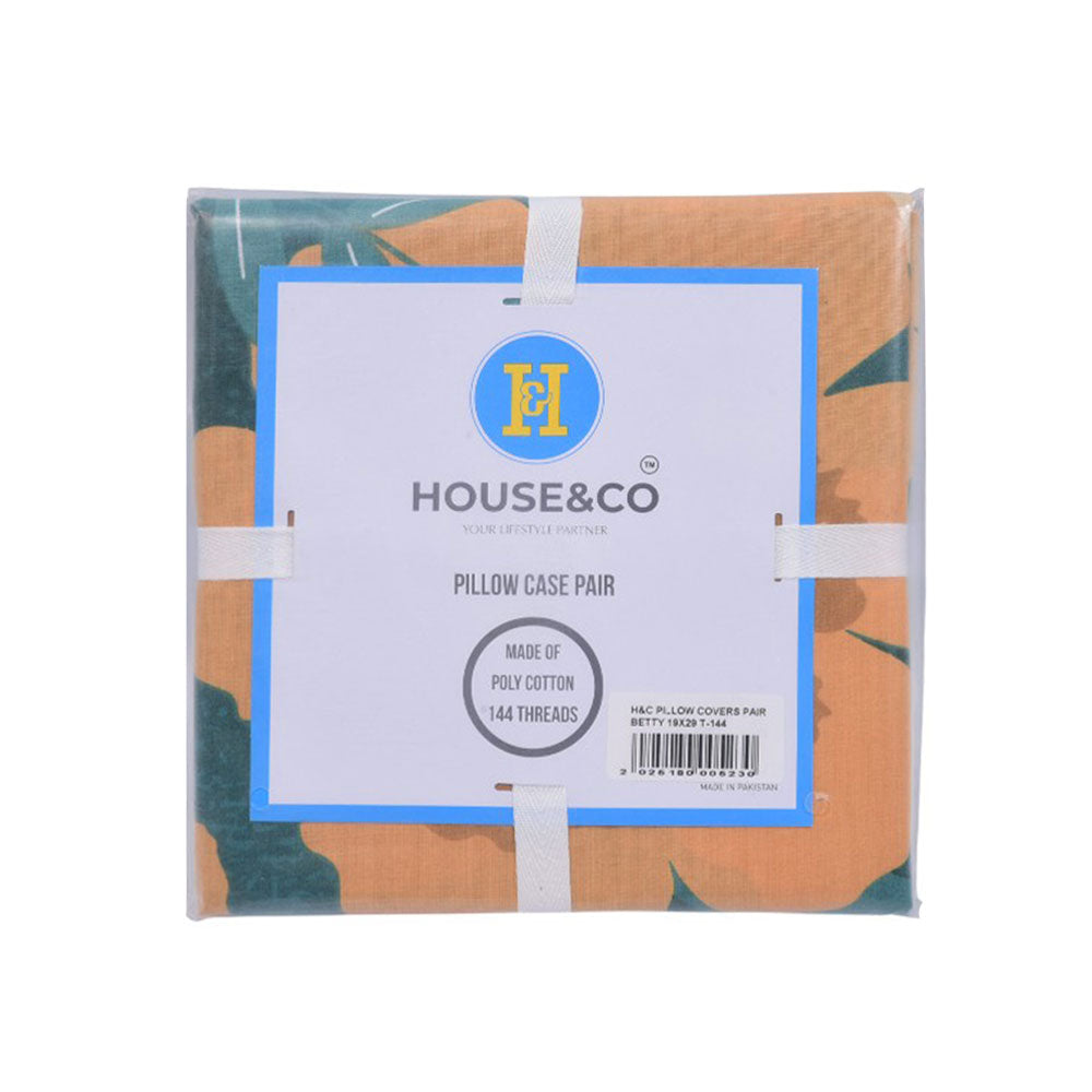 House & Co PILLOW COVERS PAIR BOTANICAL PARTY 19X29 T-144