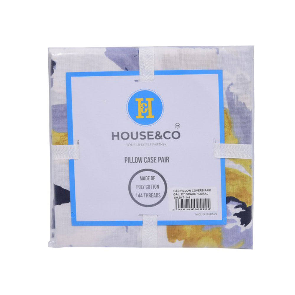 House & Co PILLOW COVERS PAIR MEDICAL PLUS 19X29 T-144