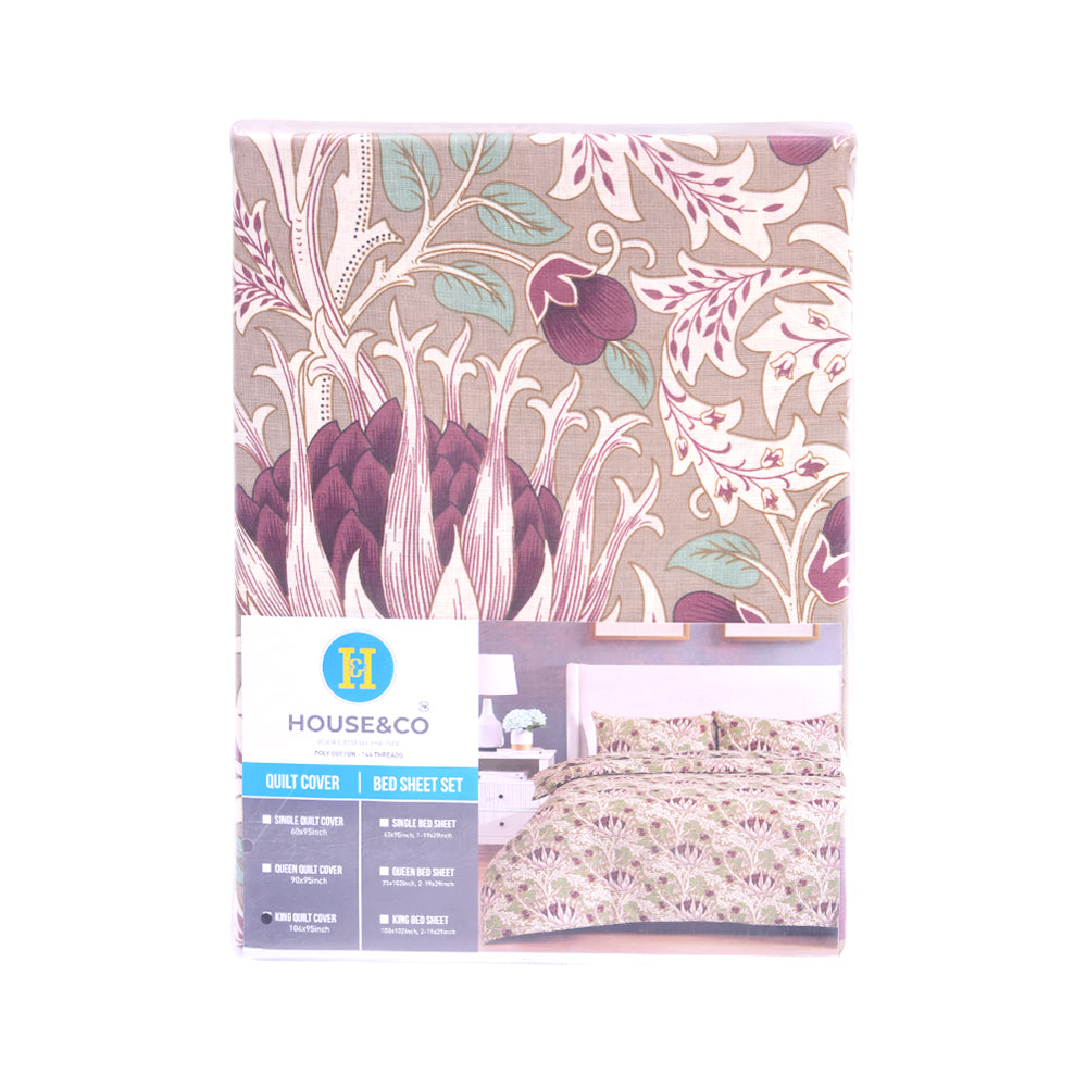 House & Co QUILT COVER KING ETCHING & ROSEST-144