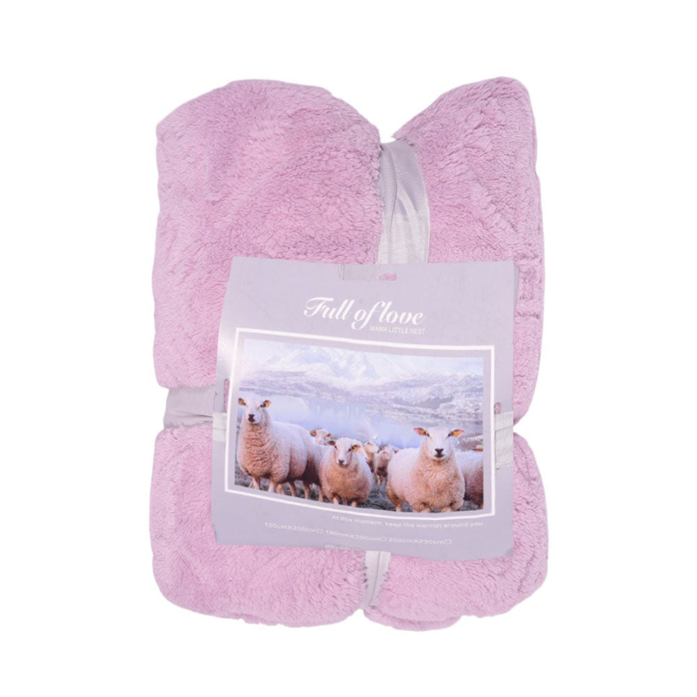 FLEECE BLANKET IR LIGHT-PURPLE 62301-3