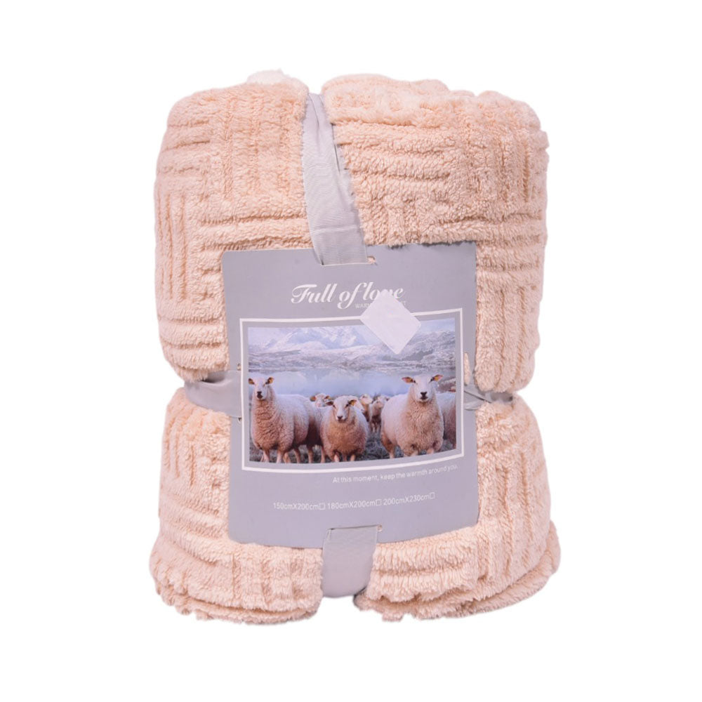 FLEECE BLANKET IR LIGHT-BEIGE 62301-4
