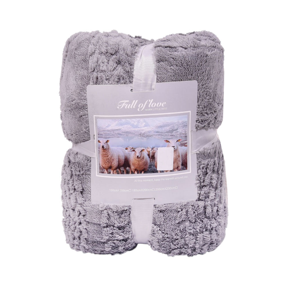 FLEECE BLANKET IR DARK-GREY 62301-5