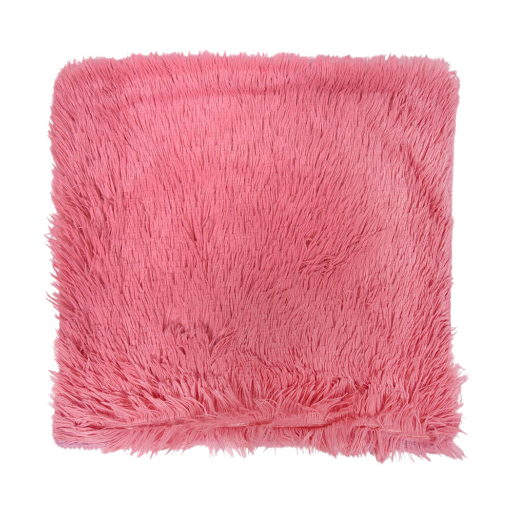 THE CUSHION COVER WOOL SHAGGY TEA PINK-25