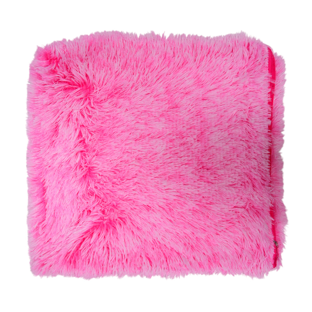 THE CUSHION COVER WOOL SHAGGY 2 TONE PINK-25