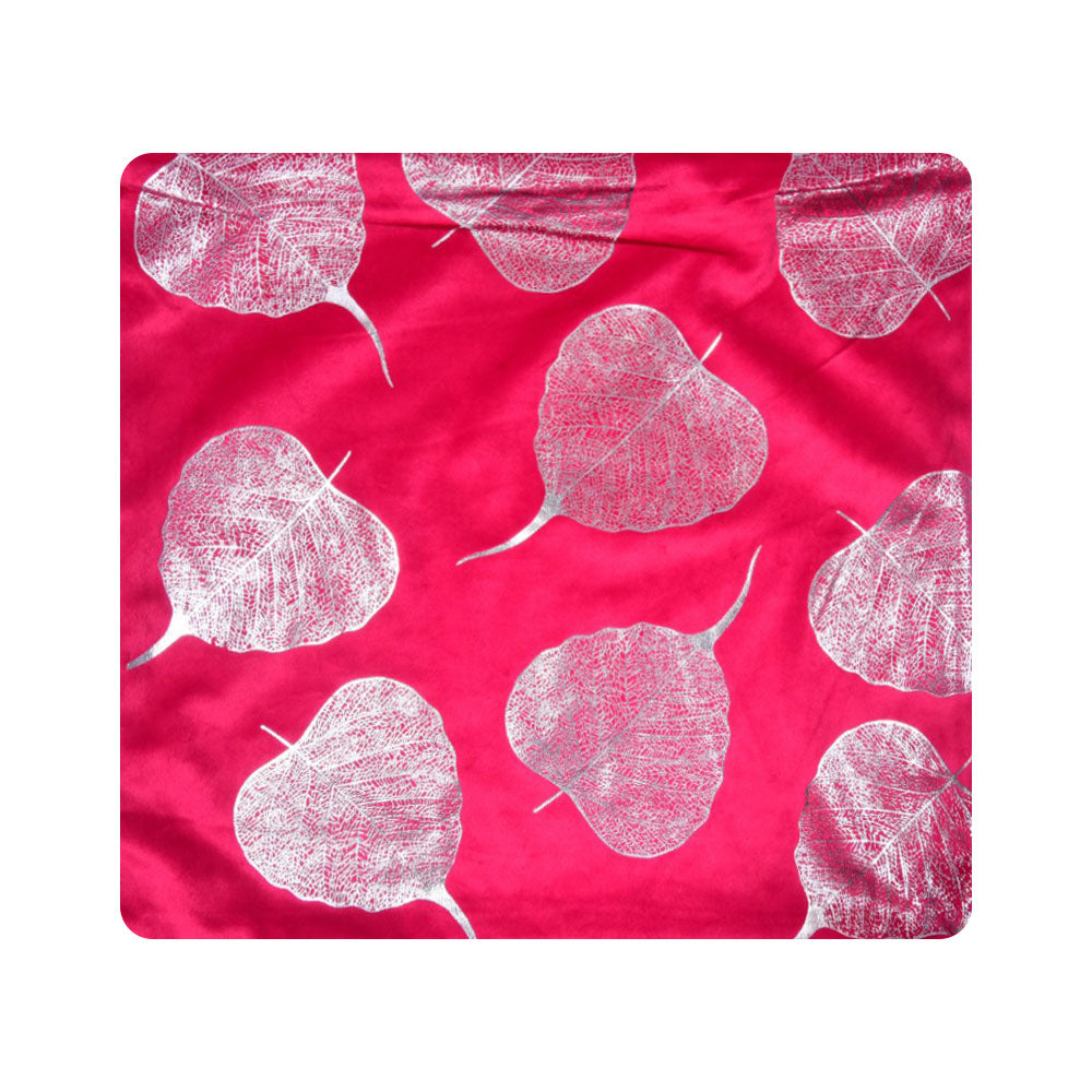THE CUSHION COVER VELVET FOIL PRINT RED-25