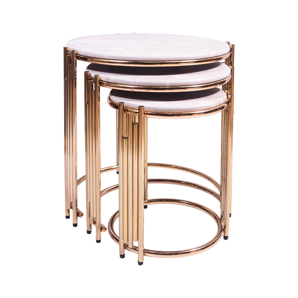 TABLE SET 3 PCS ROUND PANJA P21817