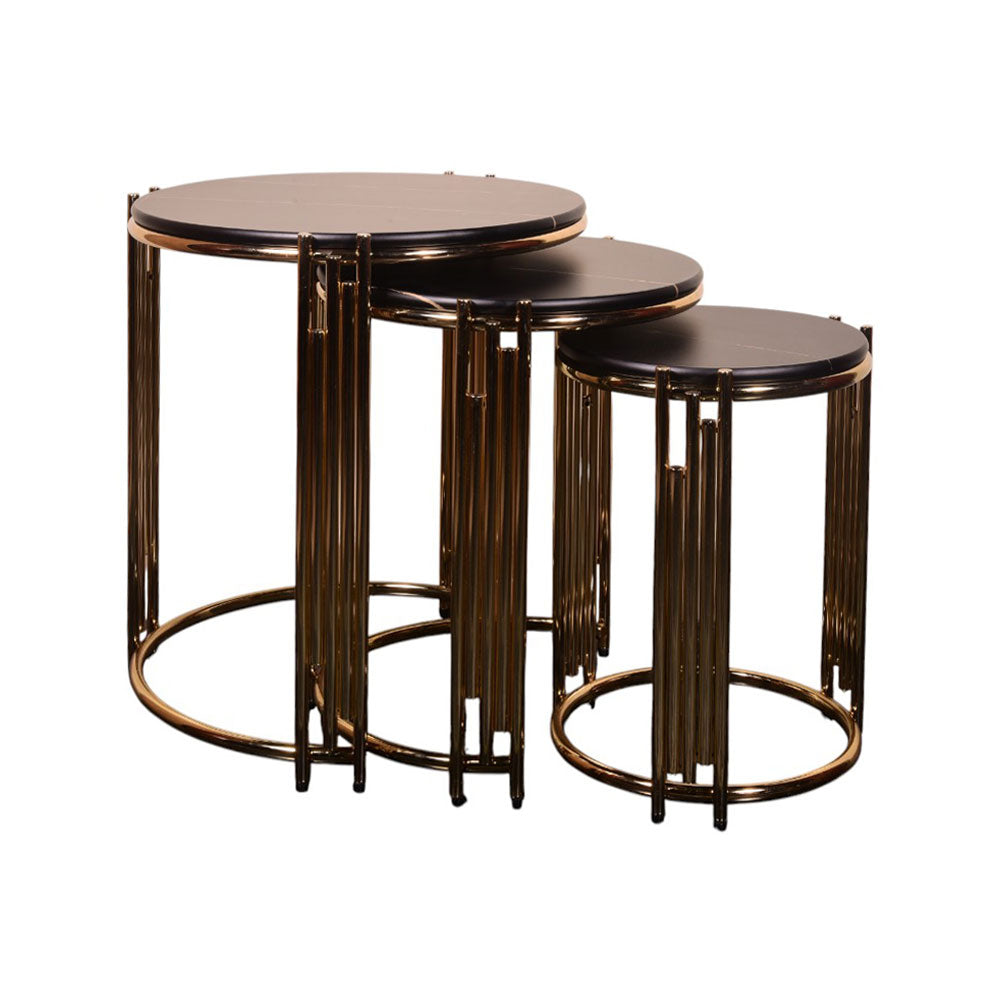 TABLE SET 3 PCS ROUND PANJA P21905