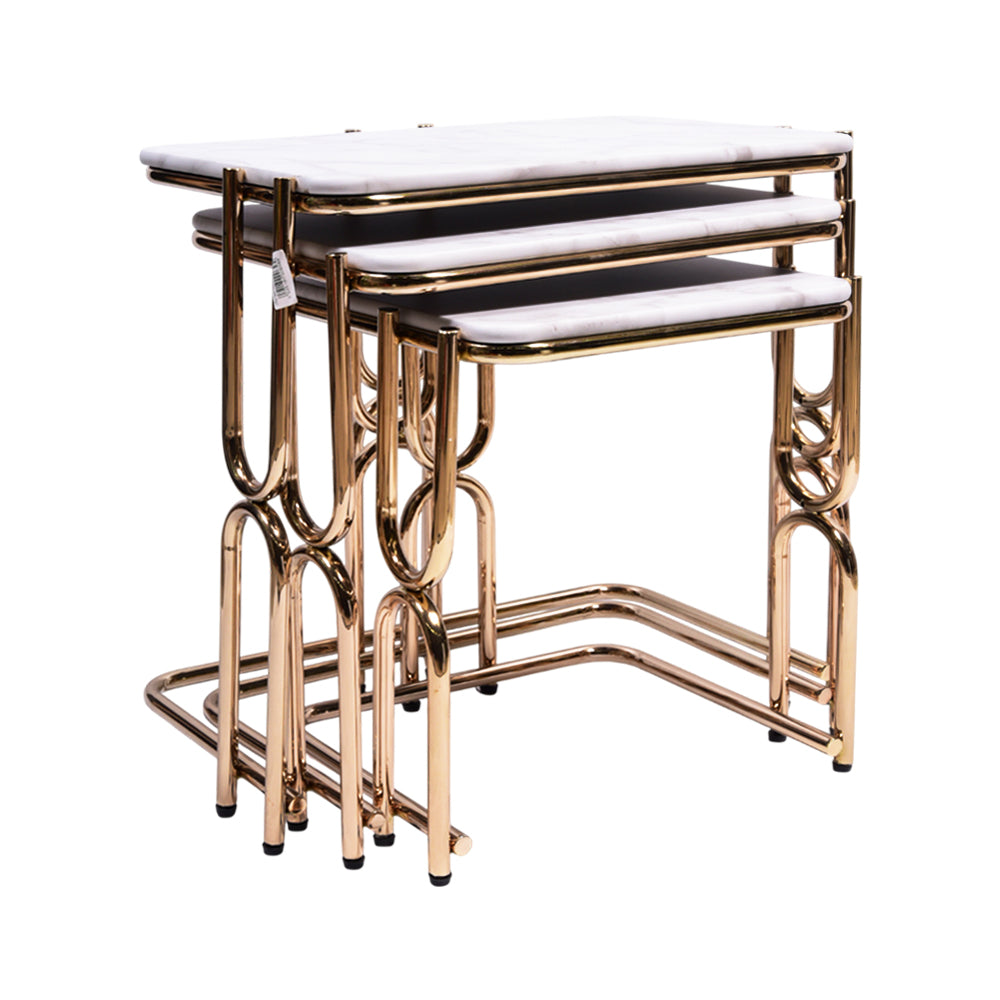 TABLE SET 3 PCS DELUXE U GOLDEN P21819