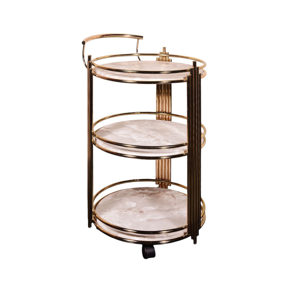 TEA TROLLEY THREE SHELF DELUXE-P21821