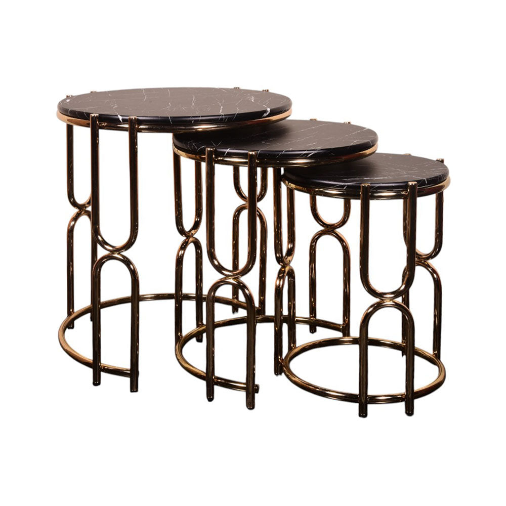 TABLE SET 3 PCS ROUND U P21809