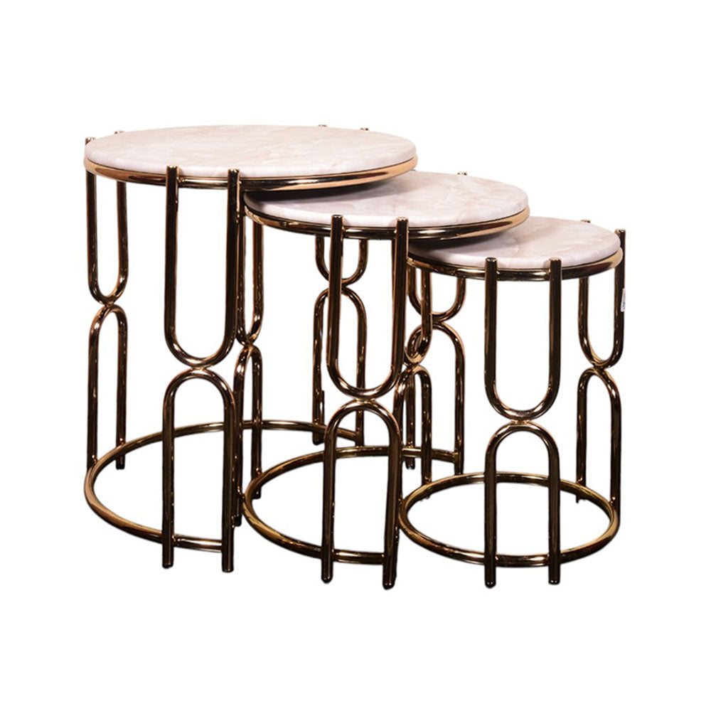 TABLE SET 3 PCS ROUND U P21817