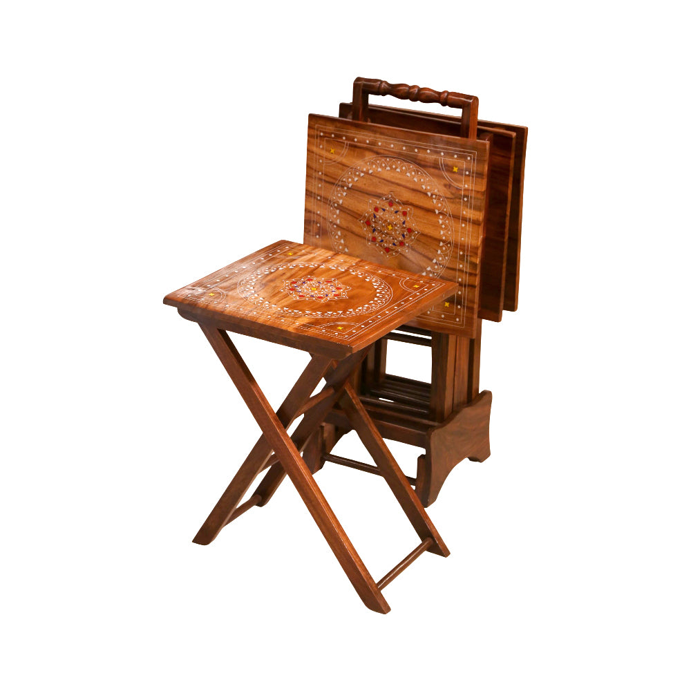 PICNIC TABLE SOLID WOOD 4 PCS SET 02
