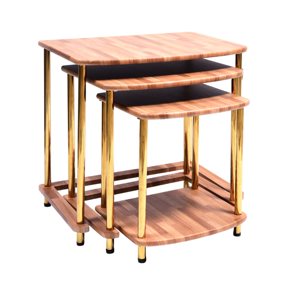 TABLE SET DELUXE-178 BRICK WOOD-E25