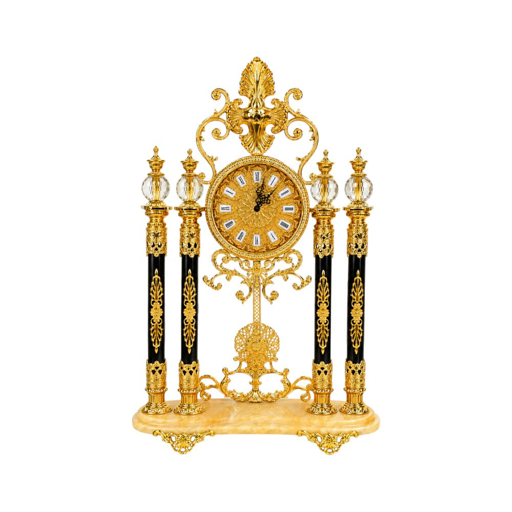 CLOCK METAL GOLDEN IR TCD-104