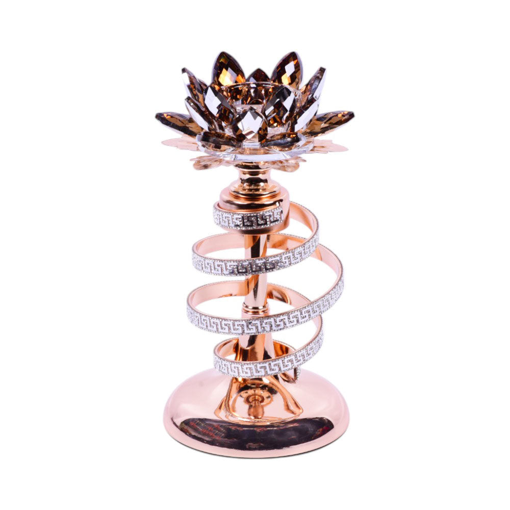 CANDLE STAND CRYSTAL H52241S