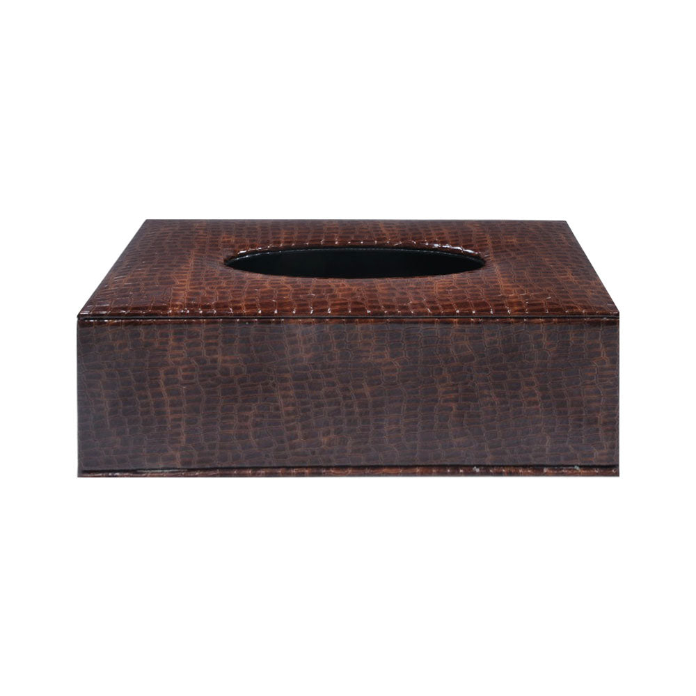 TISSUE BOX LEATHER SHINE LS-10