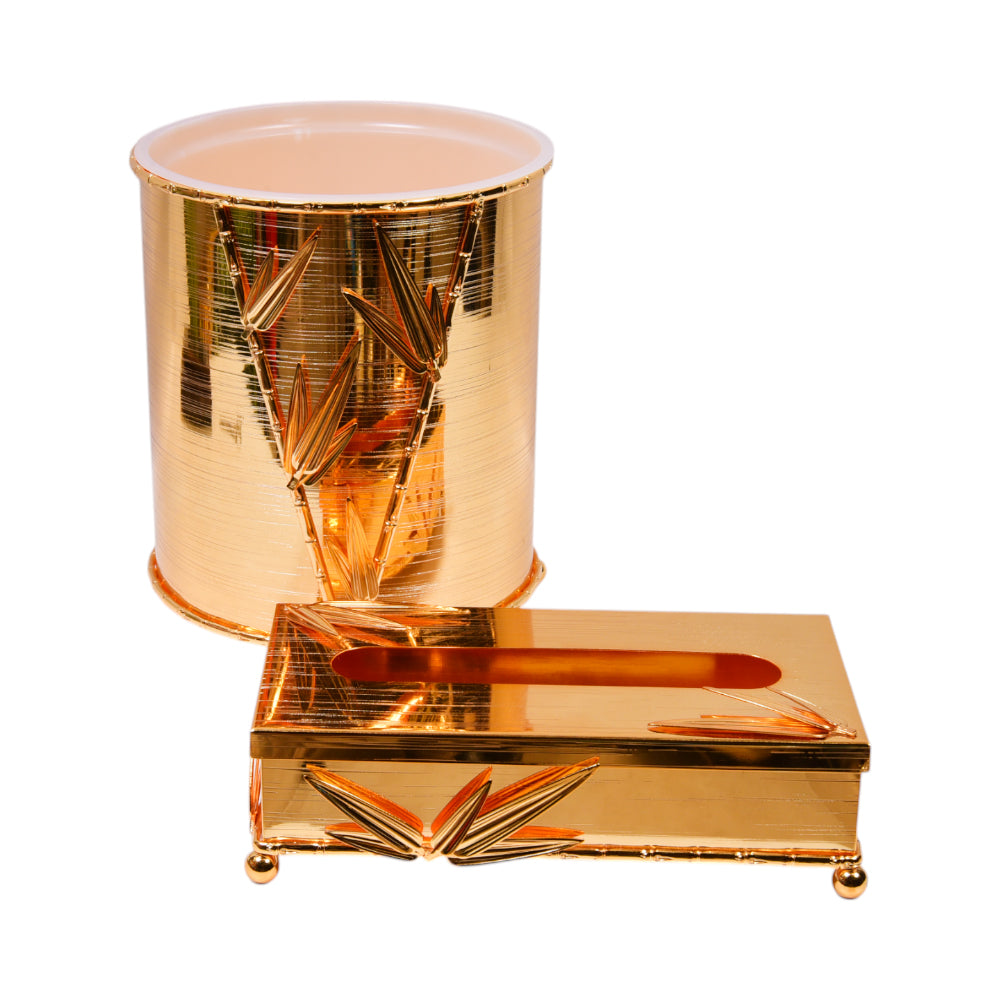 DUSTBIN & TISSUE BOX GOLDEN 104J92888