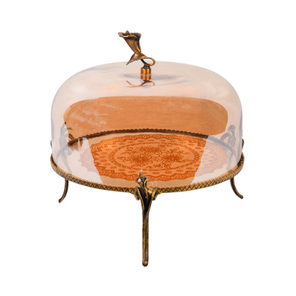 DISH CAKE GOLDEN BIG 15-1