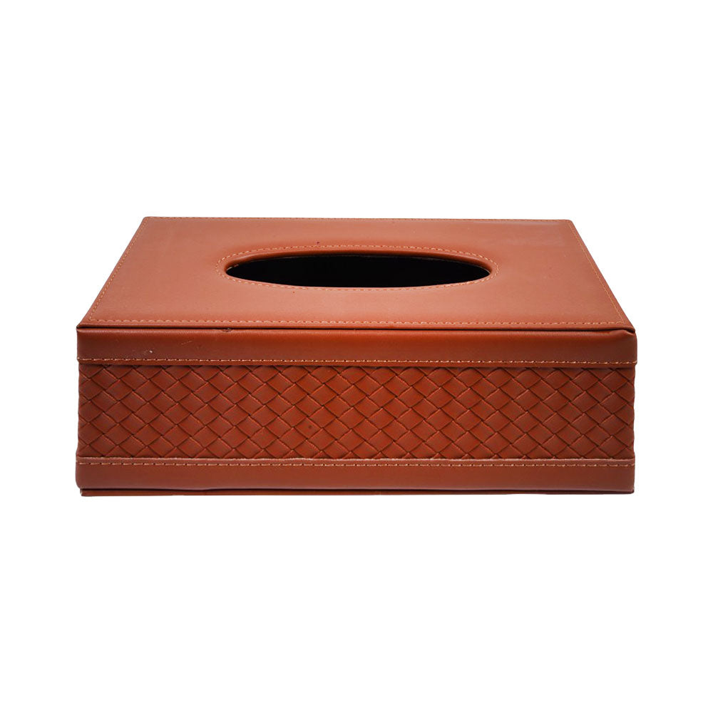 TISSUE BOX LEATHER SINGLE