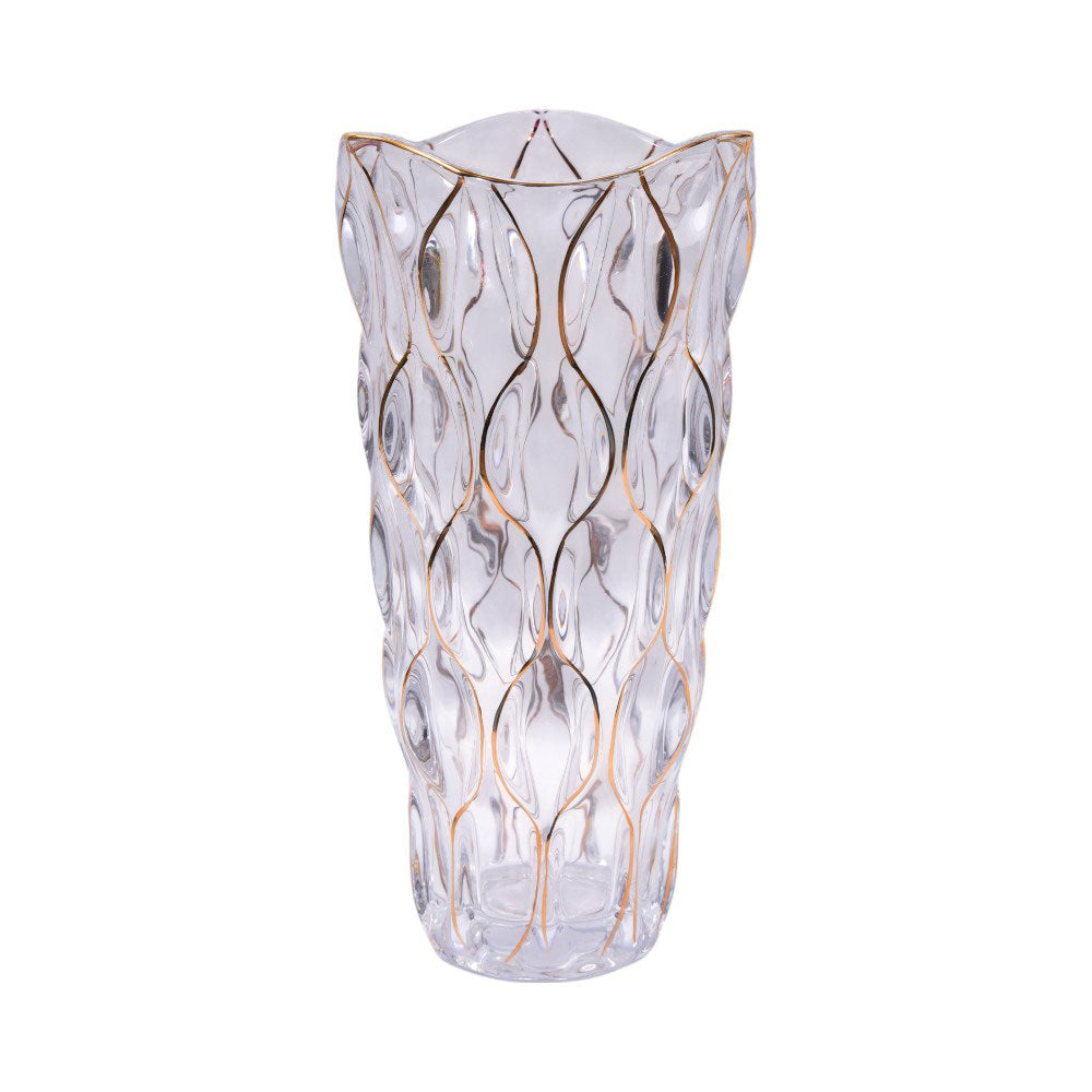 VASE CRYSTAL GOLDEN 200230-1