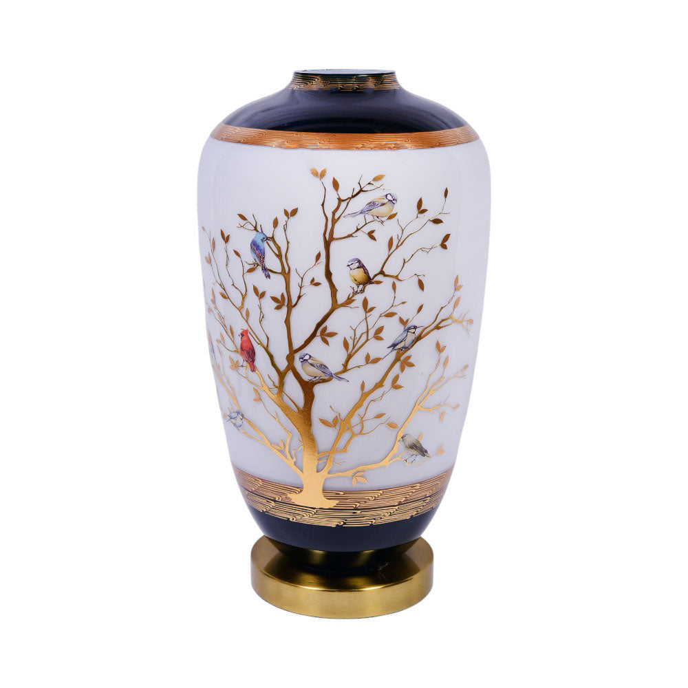 VASE CRYSTAL BRASS IR MS-A006-T64 JS1818-D25-5