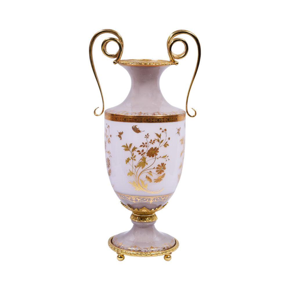 VASE CRYSTAL BRASS IR E8-V1019-2 JS1806A-622