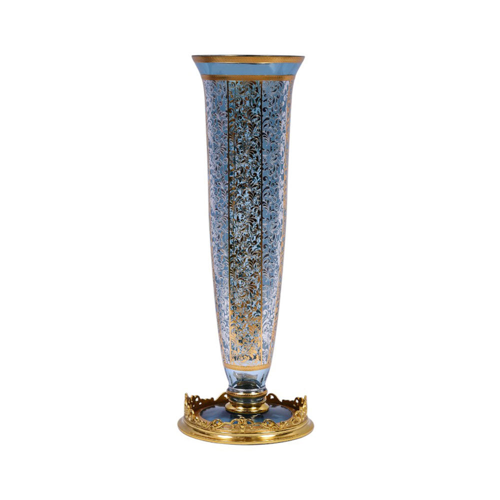 VASE CRYSTAL BRASS IR MS-A214-SM042 JSLT033-567-3