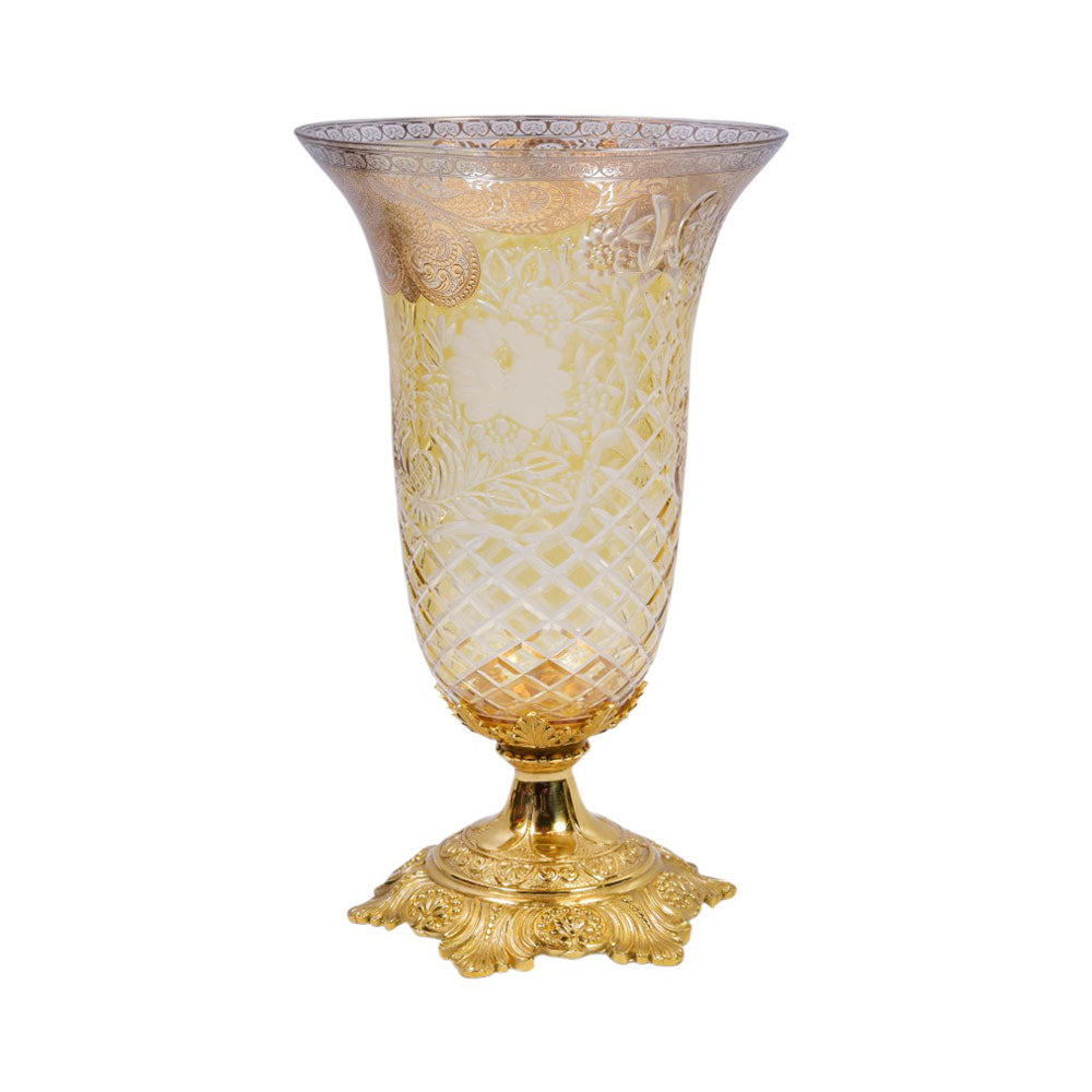 VASE CRYSTAL BRASS IR E7-V1023-1 EAC-150-A1-2626