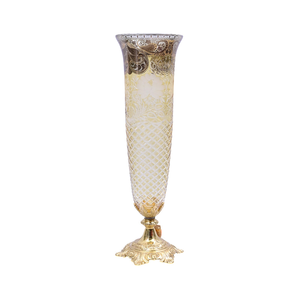 VASE CRYSTAL BRASS IR FK7-V1128-1 EAC-150-A1-2626