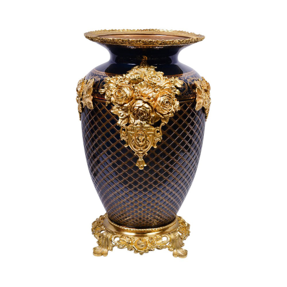 VASE CRYSTAL BRASS IR E6-V1100-1 PCT-N102-10-CH050