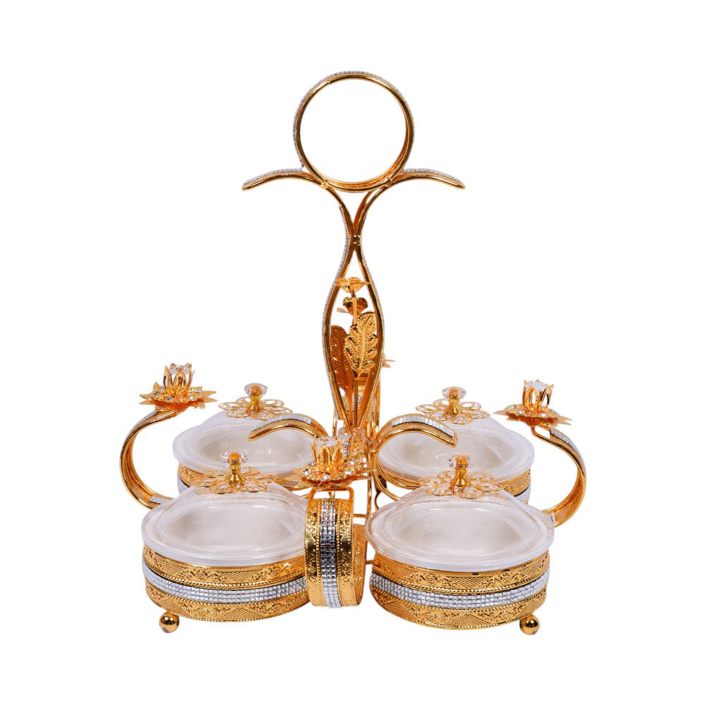 DRYFRUIT DISH GOLDEN IR HY8062-4