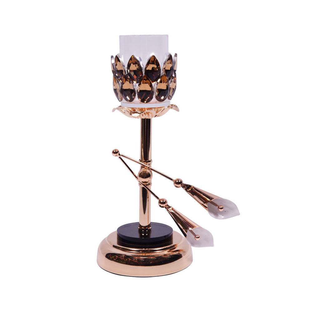 CANDLE STAND CRYSTAL H2123M