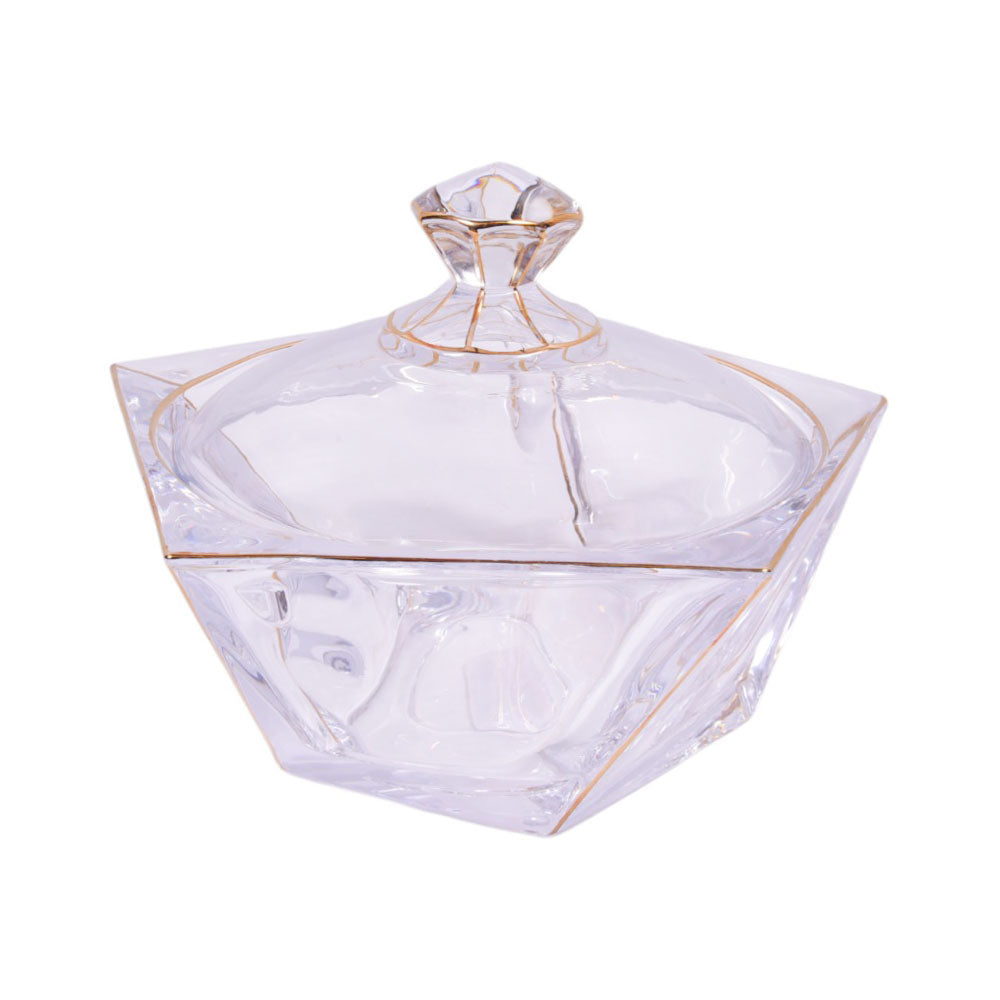 BOWL CANDY CRYSTAL GOLDEN 0640-4