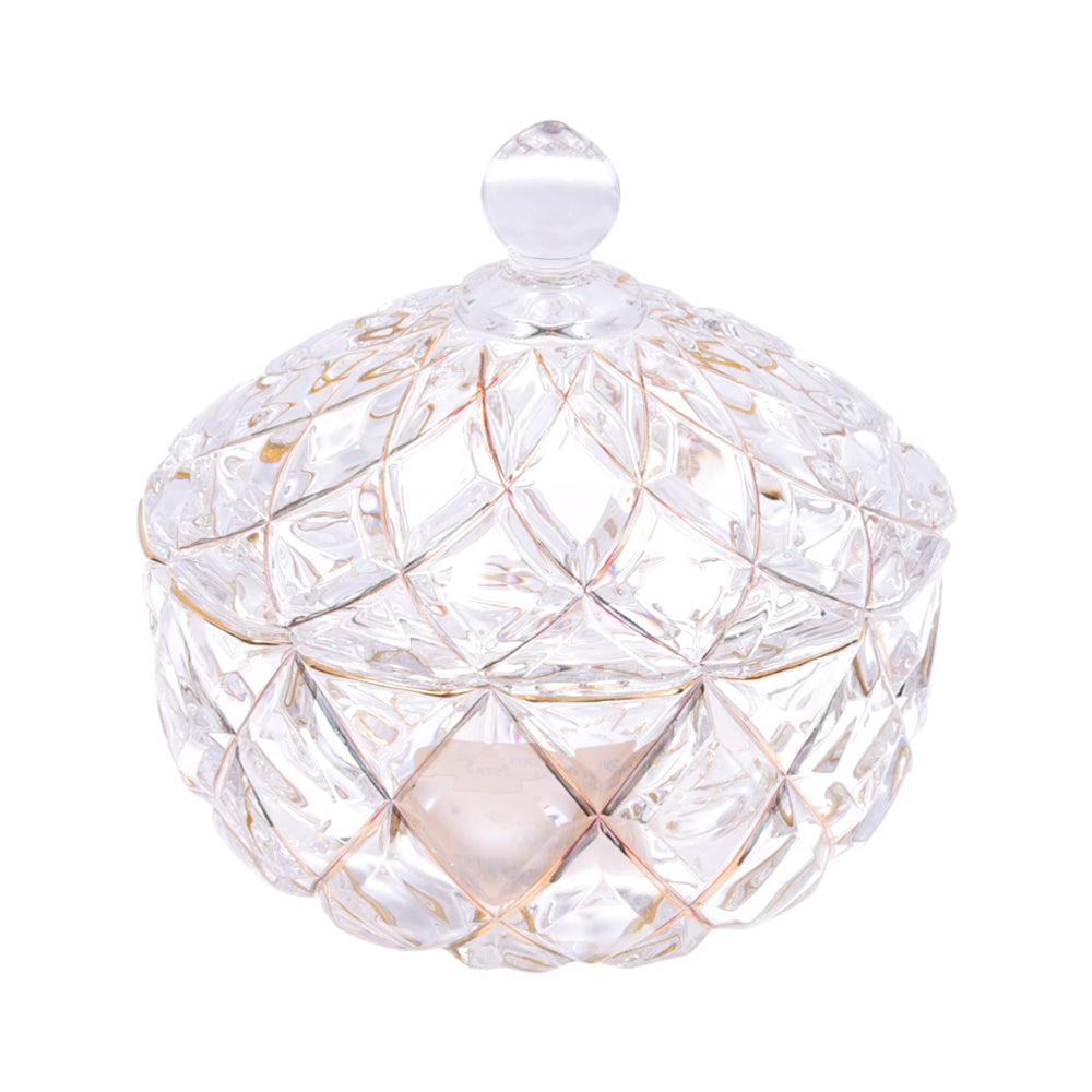 BOWL CANDY CRYSTAL GOLDEN 0640-3
