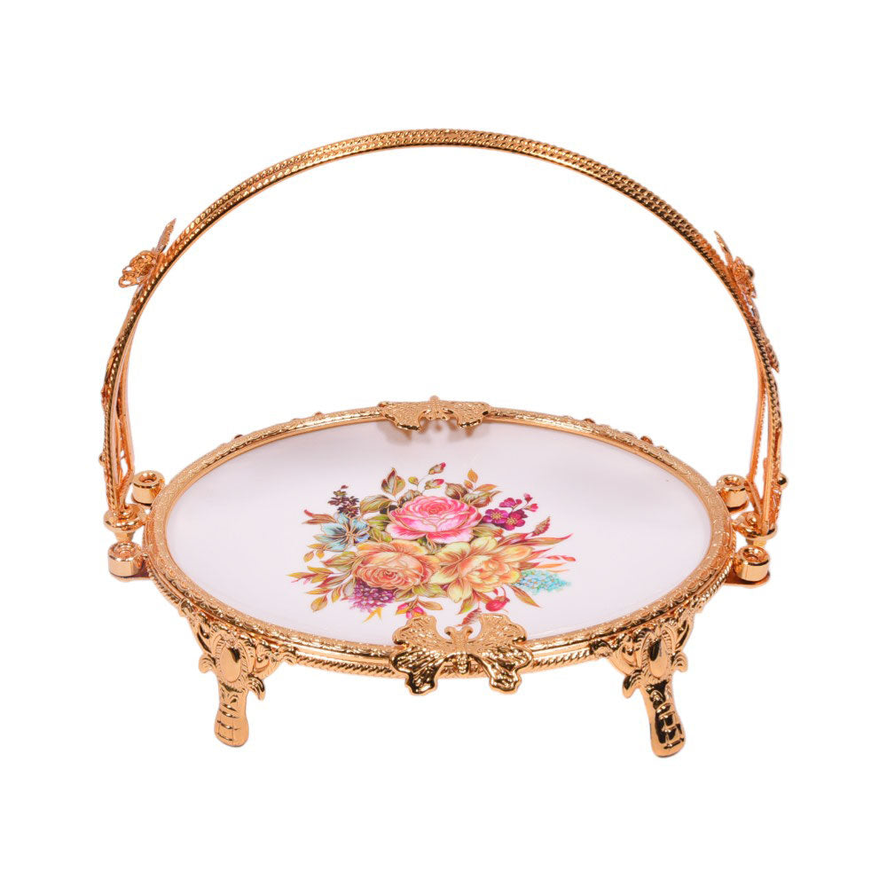 DISH WITH HANDLE PORCELAIN IR HY80159S