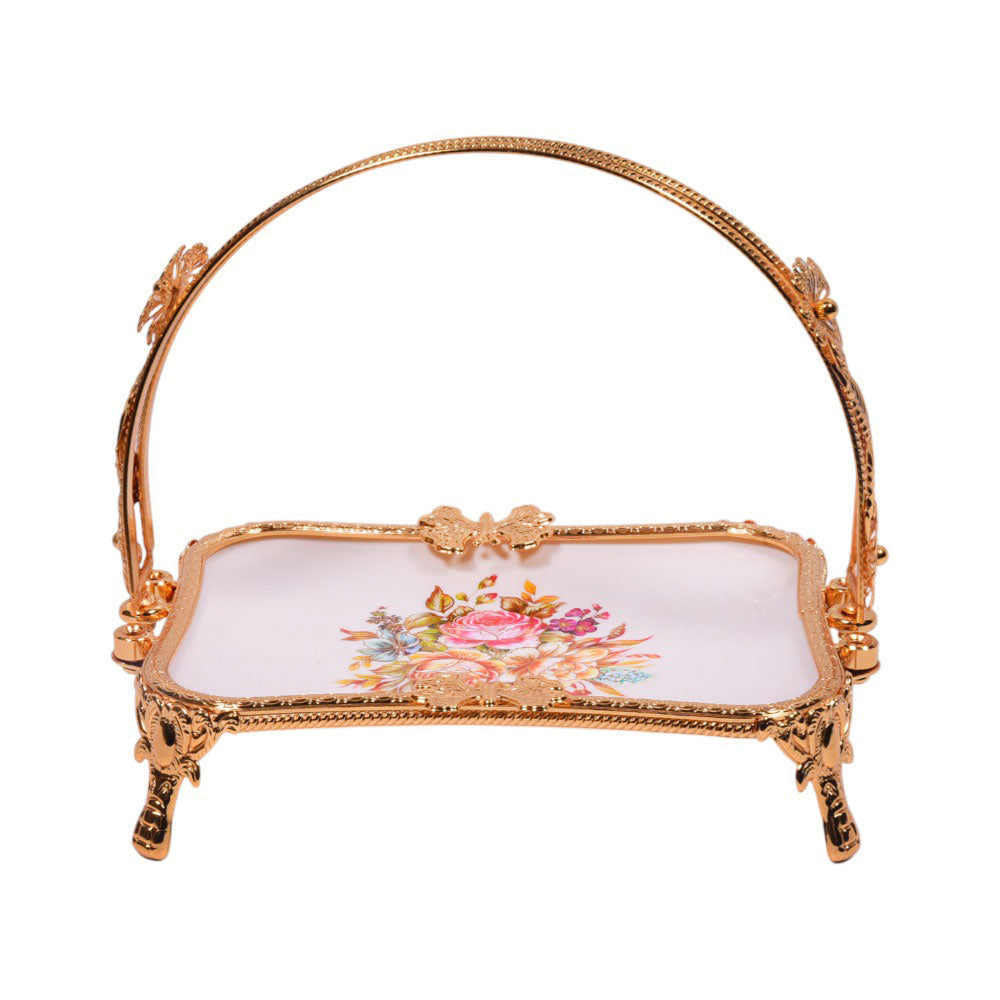 DISH WITH HANDLE PORCELAIN IR HY80155S