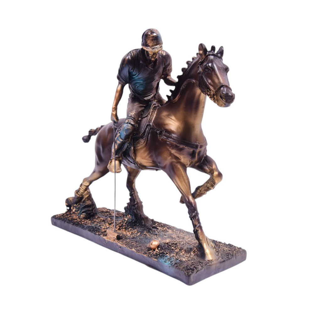 HORSE W-POLO PLAYER IR W002