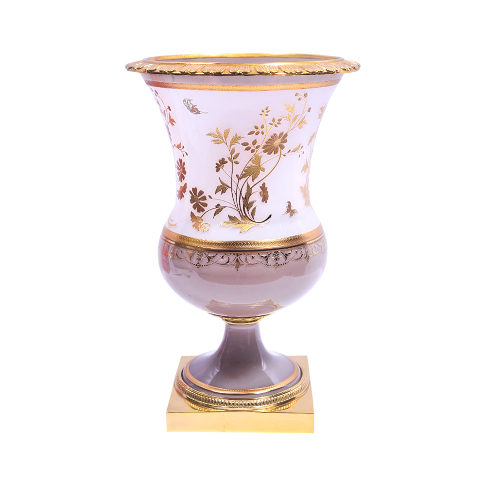 VASE CRYSTAL BRASS IR E8-V21014-1 JS1806A-622