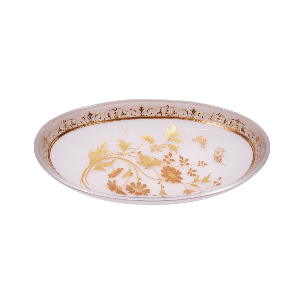 DISH CRYSTAL BRASS IR MS-A142 JS1806A-622