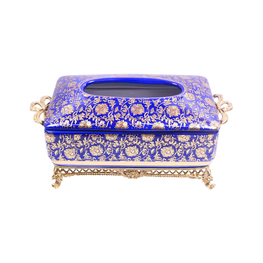 TISSUE BOX PORCELAIN BRASS IR H-PA83-526 JS-YB1-HBU01