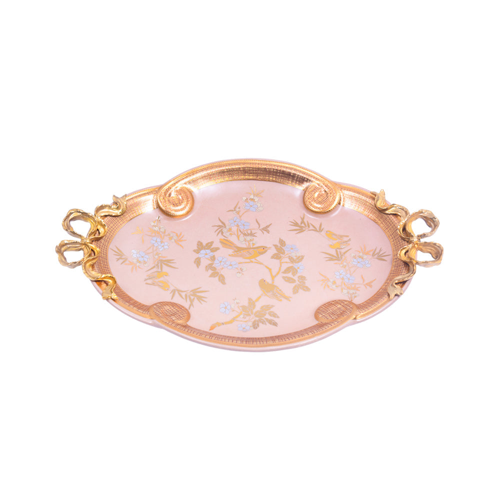 DISH PORCELAIN BRASS IR H-PP25-432 JS-1801-HBW01