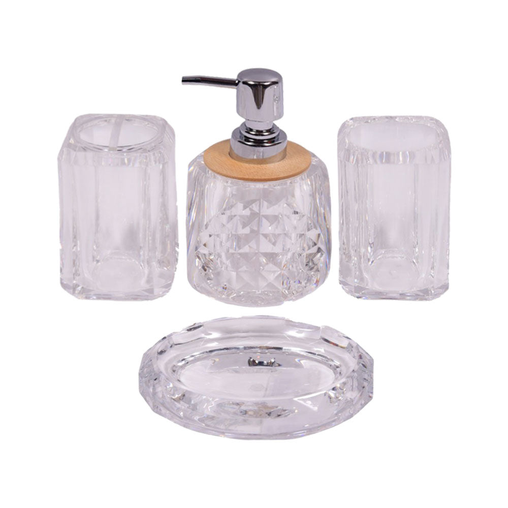 BATHROOM SET 4PC ACRYLIC IR F4647W
