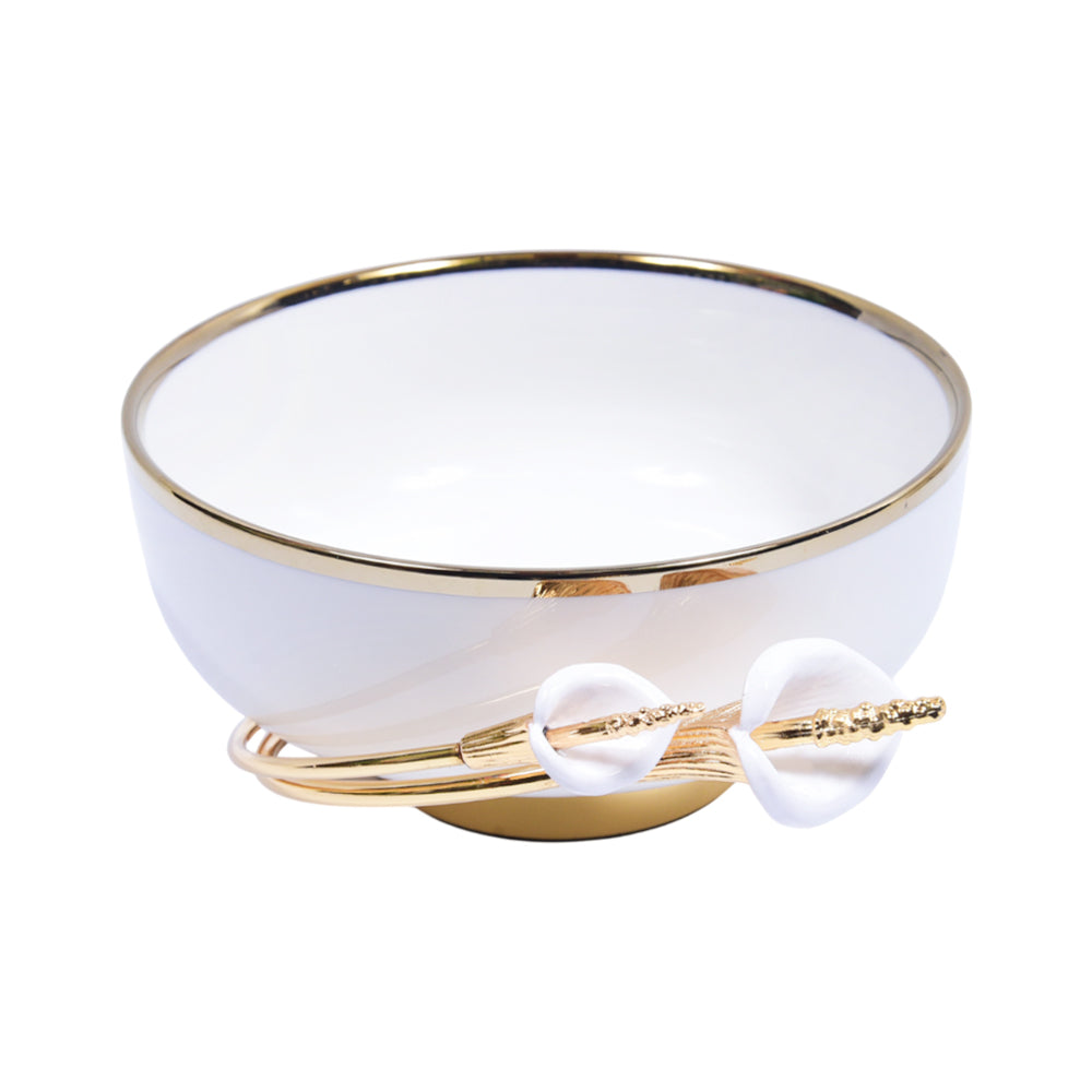 BOWL FRUIT ORCHID WB-1333