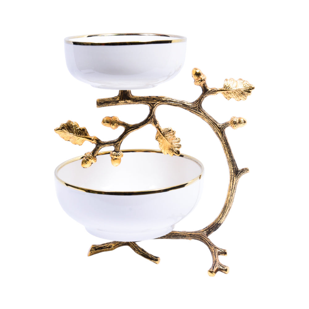 BOWL FRUIT 3 TIER ORCHID WB-1451