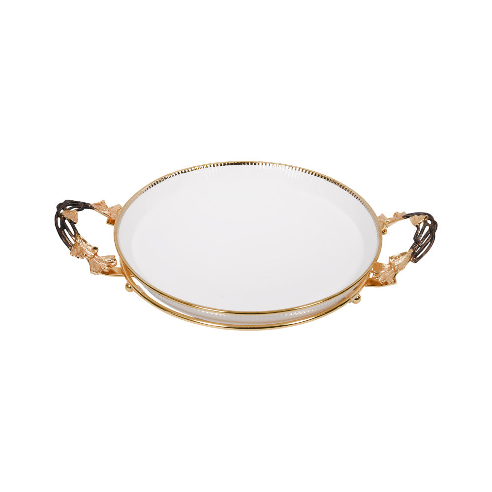 DISH SERVING ORCHID WB-1545